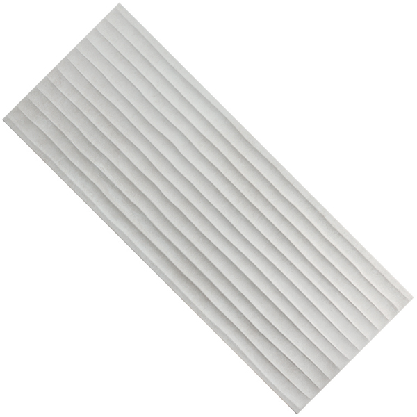 Faïence murale effet "ondulé" Baléares Mallorca - Crema - 25 CMx75 CM ép. 8,7 MM