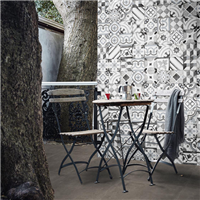 Carrelage intérieur effet carreaux de ciment - Ottocento Decoro Mix - 20,0 CM x 20,0 CM - ép. 10,00 MM - Talco