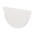 Fond de naissance demi-rond Nicoll pour gouttière - Gauche/Droite - Développé 33 cm - Largeur 173 mm - Techtan - Blanc