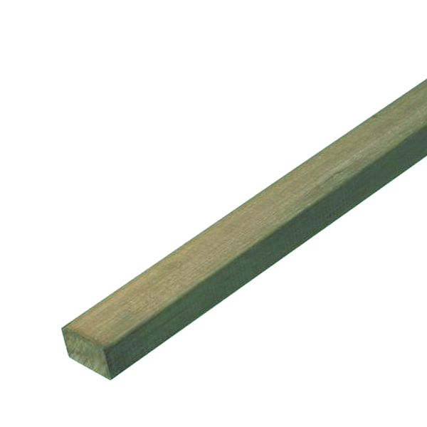 Lambourde pour terrasse en Pin du Nord rabotée C18 - Traité Classe 4 Vert - 45 MM x 70 MM - Long. 2,70 M