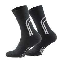 Chaussette mi-haute noire en coton Lemaitre Taille 40-42