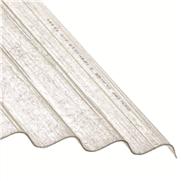 Plaque ondulée transparente ONDUCLAIR PLR polyester - PST - 1,65x1,00 MM ép.1,20 MM