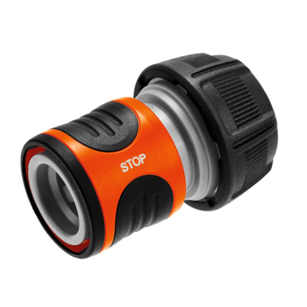 Raccord rapide avec fonction aquastop - Gardena - Pour tuyau d'arrosage Ø 19 mm