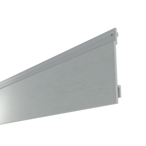 Bardage PVC extérieur Isocel Minéral - 166,00 MM x 18,00 MM - Long. 4,00 M - Gris