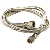 Flexible sanitaire - Raccord 2 écrous tournants 3/4" - Longueur : 500mm - DN10