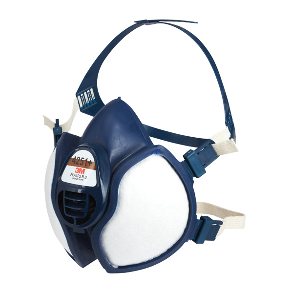 Demi masque anti-poussières et anti-gaz FFP2 - 3M 4251 Pro - protection A1 - P2