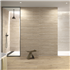 Faïence murale rectifiée effet bois et béton coffré Screen - 30,0 cm x 90,0 cm - ép. 10,00 mm - Taupe mat