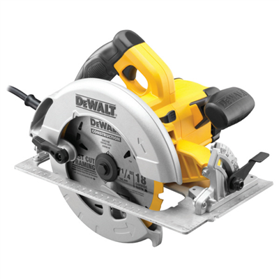 Scie circulaire filaire Dewalt DWE575K-QS - Ø 190 mm - 1600W - en coffret avec lame carbure 24 dents et guide parallèle