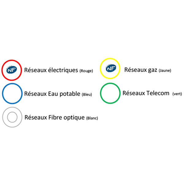 Gaine TPC annelée en polyéthylène double paroi - Diam. 110 mm - Rouge L.50 M