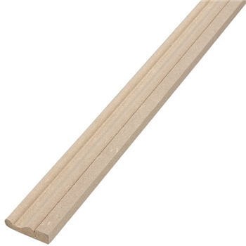 Chambranle à doucine Louix XVI en pin des Landes sans nœud - bois PEFC - 35 MM x 10,0 MM - longueur 2,40 M