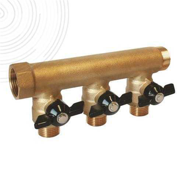 Collecteur portee plate vannes bs 3/4" 3s