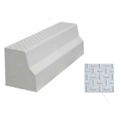 RACCORD T2/QUAI-BUS (DROITE) 1 ML - BETON BLANC