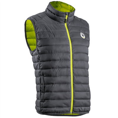 Gilet sans manches matelassé unisexe - Kuma Coverguard - gris et jaune - Taille XL