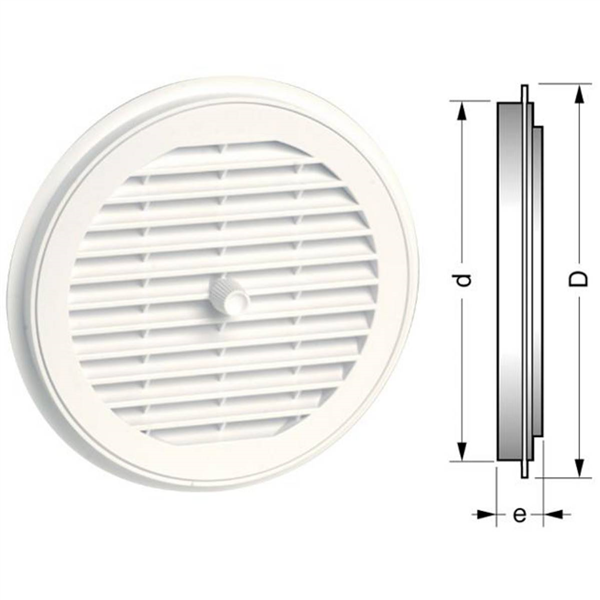 GRILLE MAC.RONDE DEM.A FERM. 200 MOUS.SCH