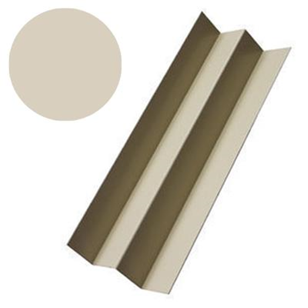 Profilé d'angle intérieur MetalTrim pour bardage Hardie Plank - aluminium laqué Pierre des champs - longueur 3 M