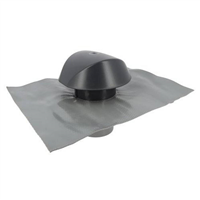 Chapeau de ventilation avec collerette d'étanchéité Nicoll Atemax VVE10 - mâle Ø 100 MM - Anthracite