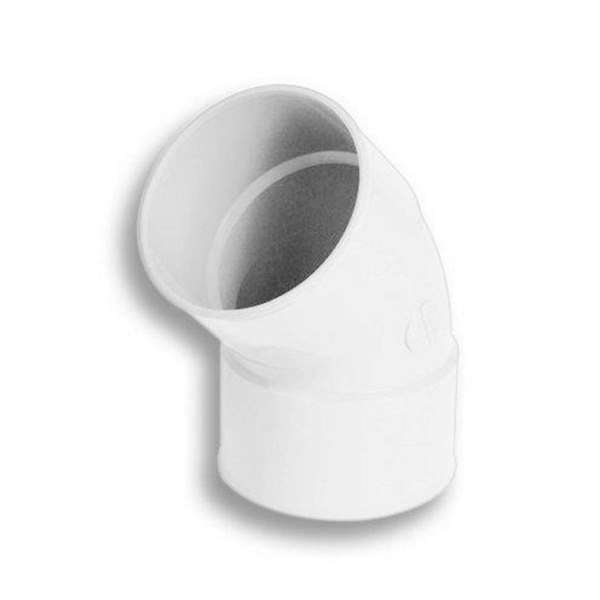 COUDE SIMPLE MF 45' D.100 BLANC