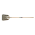 Pelle à grain Polet aluminium 410 x 330 mm renforcée, manche frêne de 130 cm