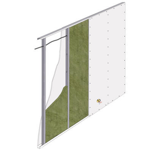 Panneau laine de verre pour cloisons mobil-home et caravane - Ursacoustic Nu - R=1,10 m².K/W - 1,20 M x 0,60 M - ép.45 MM