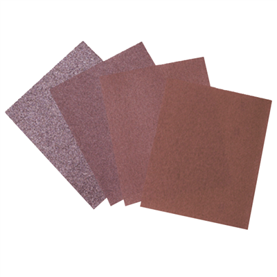Feuille abrasive SEA en corindon brun pour ponçage manuel - 230 x 280 mm - grain très gros - lot de 8