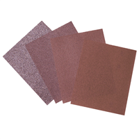 Feuille abrasive SEA en corindon brun pour ponçage manuel - 230 x 280 mm - grain fin - lot de 8