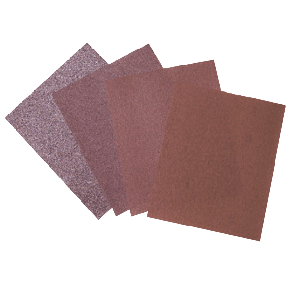 Feuille abrasive SEA en corindon brun pour ponçage manuel - 230 x 280 mm - grain fin - lot de 8