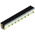 CANIVEAU BETON/POLYESTER 100MM GRILLE FONTE D400 L1M
