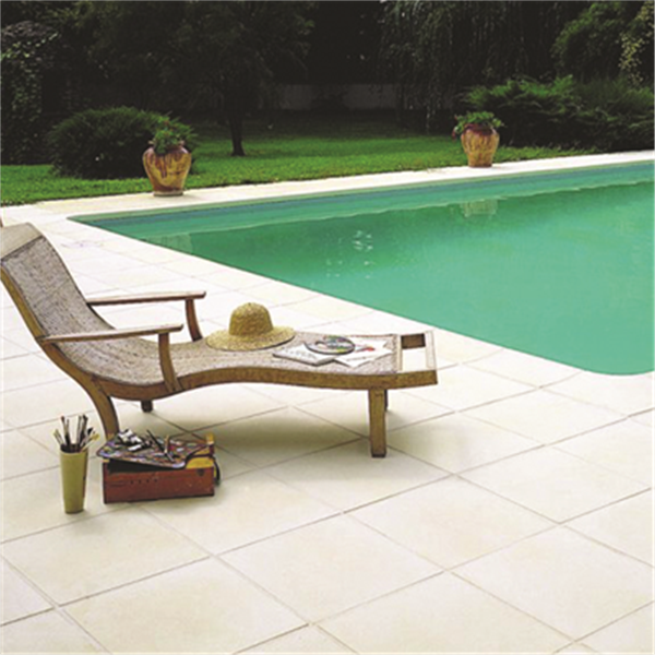 Margelle pierre reconstituée ESPACE droite galbée - Lubéron - 35 CMx50 CM Ép.27 - 57 MM