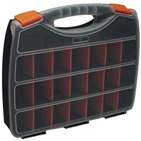 Boîte avec 18 séparateurs amovibles 320 x 265 x 50 mm