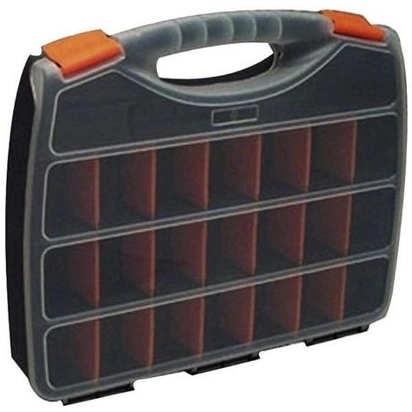 Boîte avec 18 séparateurs amovibles 320 x 265 x 50 mm