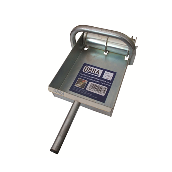 Rouleau applicateur de mortier colle Obra pour blocs béton rectifié 20 cm - Acier zingué