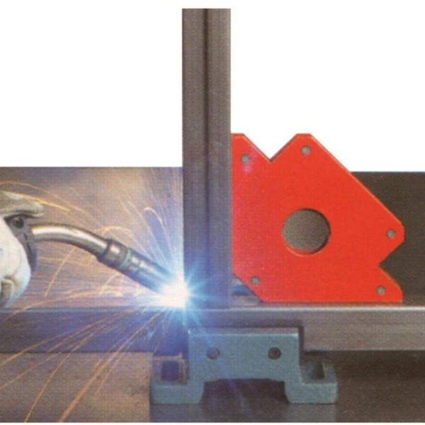 Equerre magnétique Sodise moyenne pour soudure épaisseur 24 mm côté 135 mm