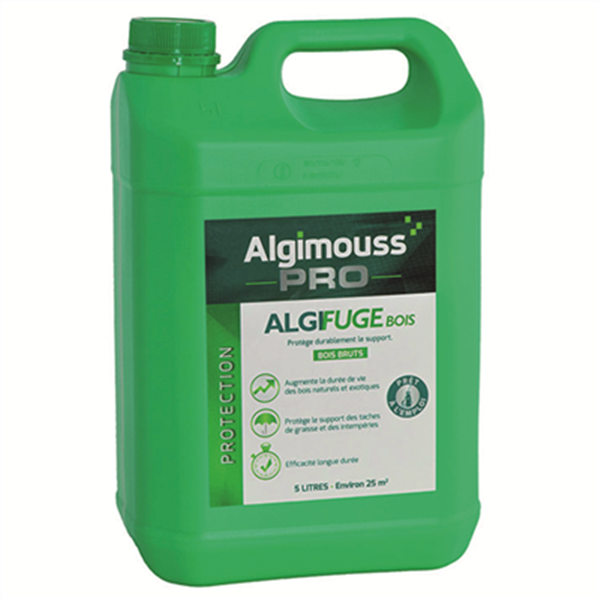 Imperméabilisant bois naturels et exotiques Algifuge bois bidon de 5 litres