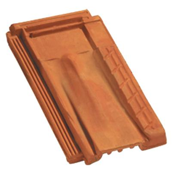 Tuile chatière en terre cuite - Marseille Poudenx - avec grille de section 34 cm² - Rouge vieilli