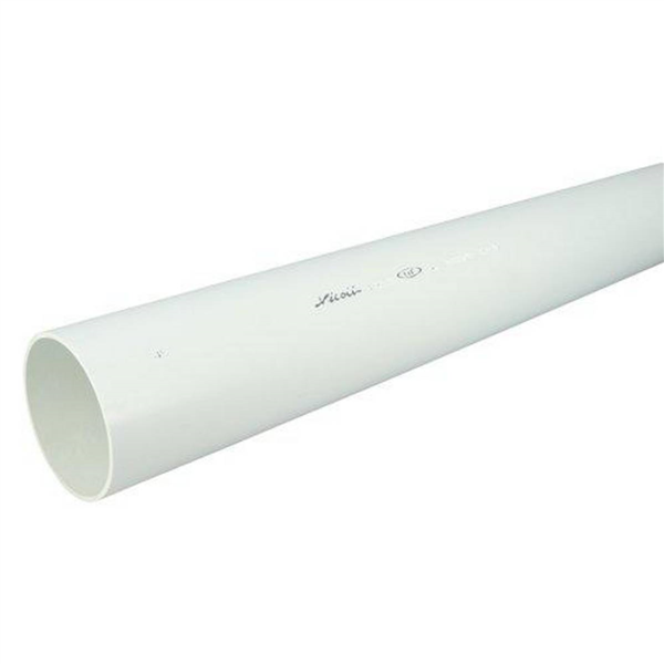 TUBE LISSE DE WC D.100 EN 4M BLANC