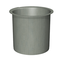 Naissance de gouttière plate à souder prePatina ardoise Eco Zinc Rheinzink pour gouttière carrée et descente de 80,0 MM