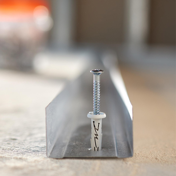 Cheville à frapper en nylon avec vis zingué tête plate - Spit Hit-M P - 8,0 MM x 90,0 MM - boîte de 50