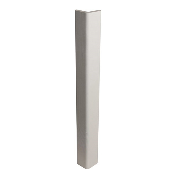 Cornière d'angle pour bardage Extra en Sapin du Nord de classe 3.1 - Silverwood - 55 MM x 55,00 MM - 3,00 M - Blanc