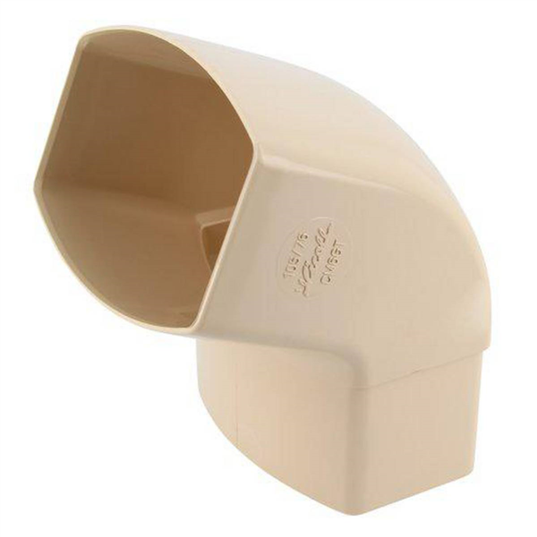 Coude à 67°30 Nicoll CM6GT pour tube de descente de gouttière ovoïde de 105 x 76 mm - Techtan Sable