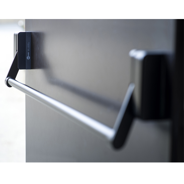 Serrure antipanique 1 point latéral Thirard D-CROSS - CE et coupe feu - réversible - noire - porte 1150 mm max