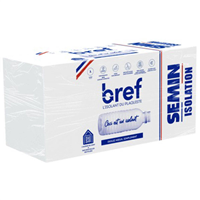 Panneau isolant en bouteilles recyclées pour cloison comble mur et plancher - Bref - R 3,80 m².K/W - 1,25 M x 0,60 M - ép. 130 MM