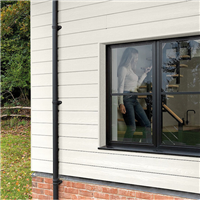 Bardage fibre ciment Cedral Click finition relief - 186 MM x 12,00 MM - L. 3,60 M - Blanc C01