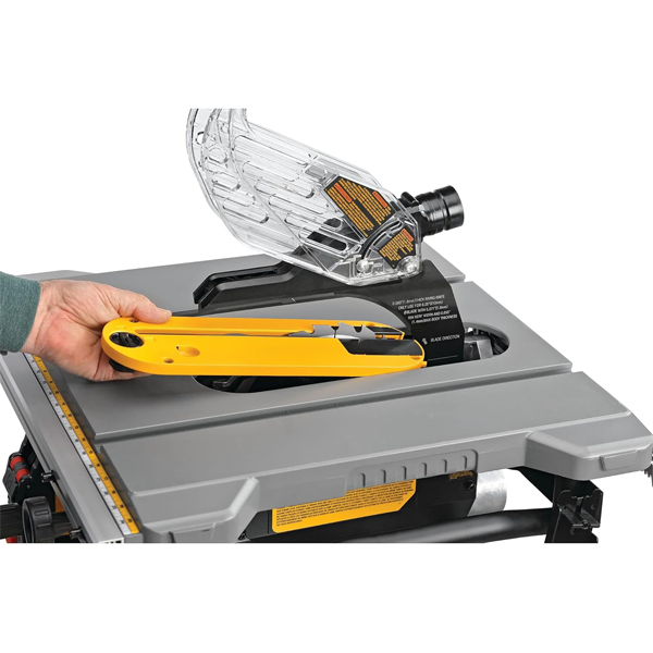 Scie circulaire sur table Dewalt DWE7485RS-QS - lame 210 mm 1850W avec piètement à roulettes