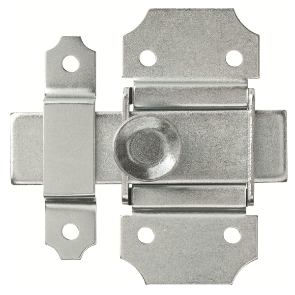 Verrou targette à pêne plat en acier zingué - DRR Abus - largeur 40 mm