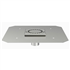 Siphon de douche inox 100,0 mm x 100,0 mm réglable en hauteur avec platine de reprise d'étanchéité - sortie verticale 40 mm