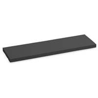Chapeau de mur plat en béton - 100 x 25 cm - épaisseur 4 cm - Noir anthracite