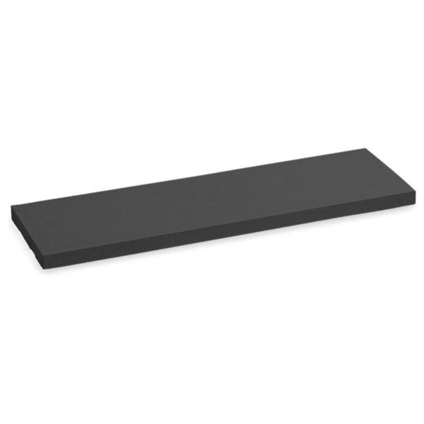 Chapeau de mur plat en béton - 100 x 25 cm - épaisseur 4 cm - Noir anthracite