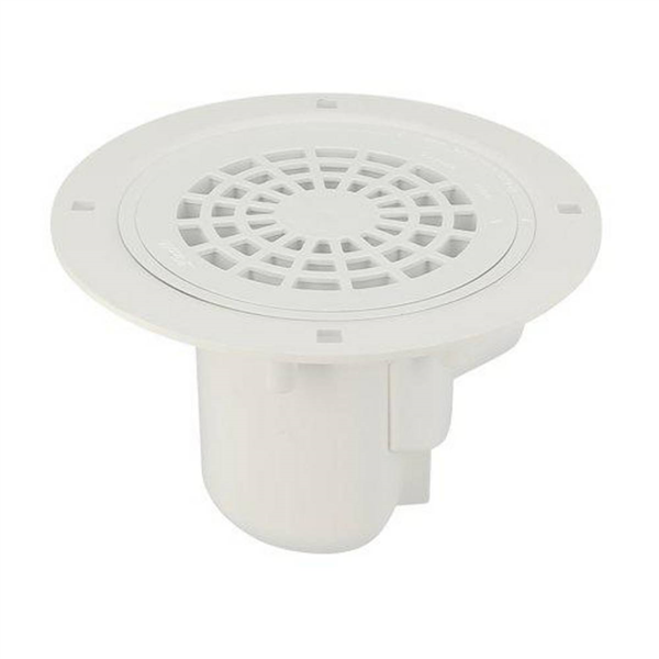 SIPHON S/HORIZONTALE 50 SOL PLAST.GRILLE PVC