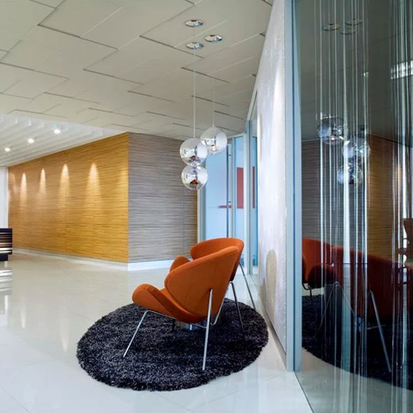 Panneau acoustique plafond et mur à coller - Ecophon Focus Levels - 120,0 CM x 60,0 CM - ép. 40,00 MM - Blanc