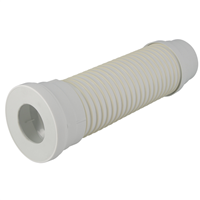 Pipe souple pour WC Nicoll - PVC Blanc - Diamètre 100 mm - Longueur 400 mm